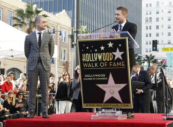 Daniel Radcliffe reçoit son étoile sur le Walk of Fame à Hollywood, le 12 novembre 2015