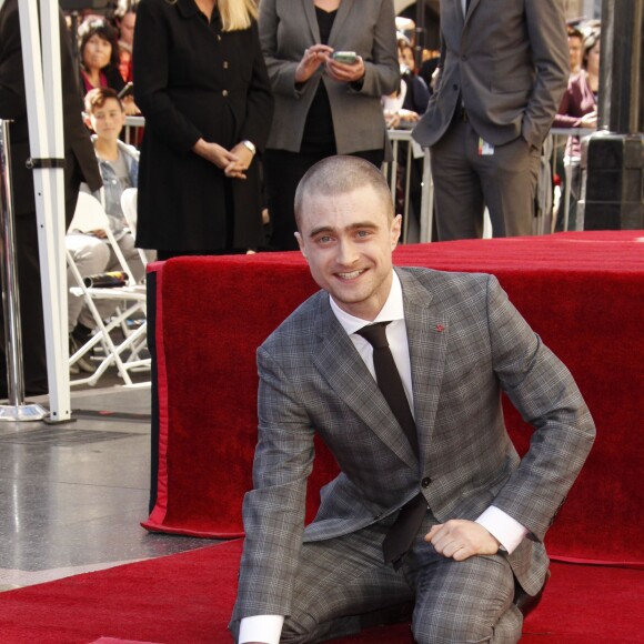 Daniel Radcliffe reçoit son étoile sur le Walk of Fame à Hollywood, le 12 novembre 2015