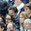 Thomas Hollande et une amie - People assistent au match de football entre la France et l'Allemagne au Stade de France à Saint-Denis le 13 novembre 2015.