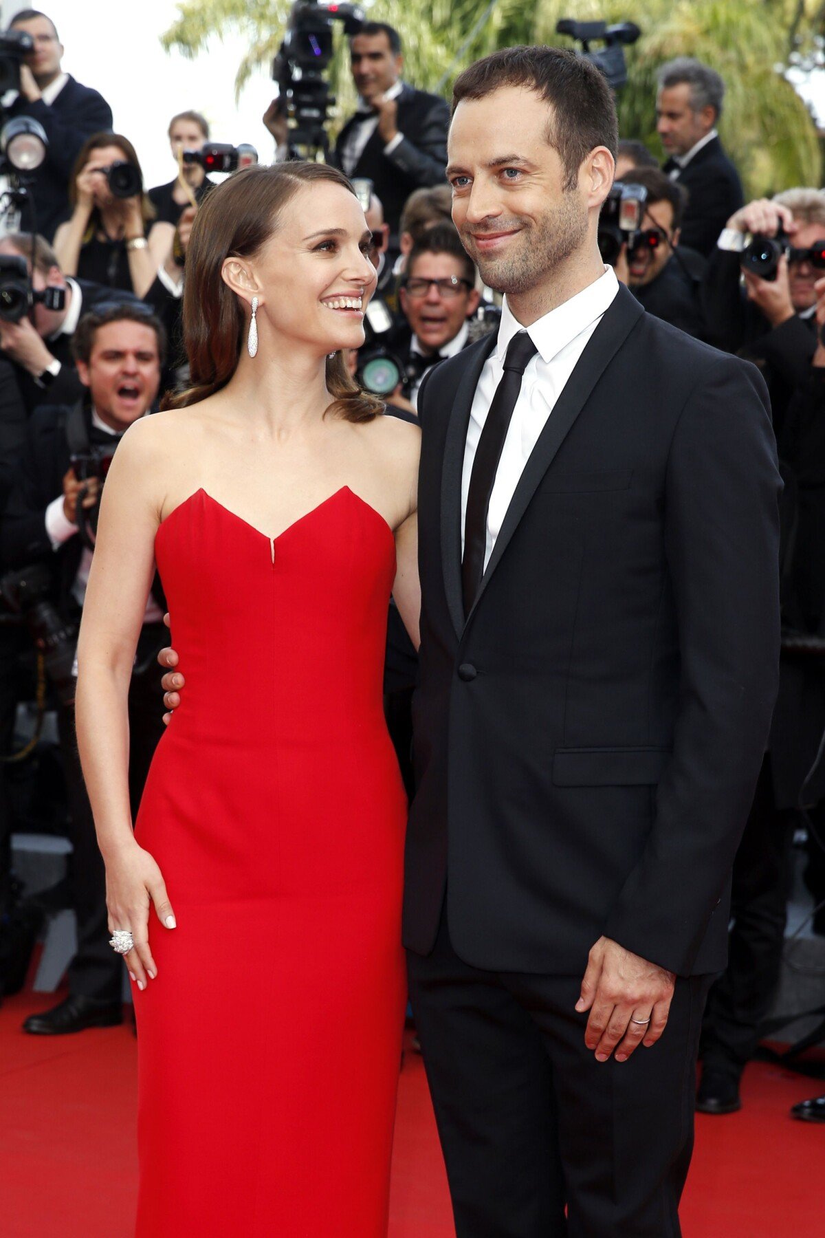 Photo Natalie Portman Et Son Mari Benjamin Millepied Mont E Des Marches Du Film La T Te