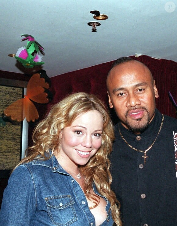 Mariah Carey et Jonah Lomu au VIP Room de PAris le 18 novembre 2002