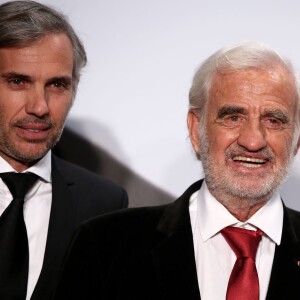 Paul Belmondo, Jean-Paul Belmondo - Soirée d'ouverture de la 7e édition du Festival Lumière 2015 à la Halle Tony-Garnier à Lyon le 12 octobre 2015.