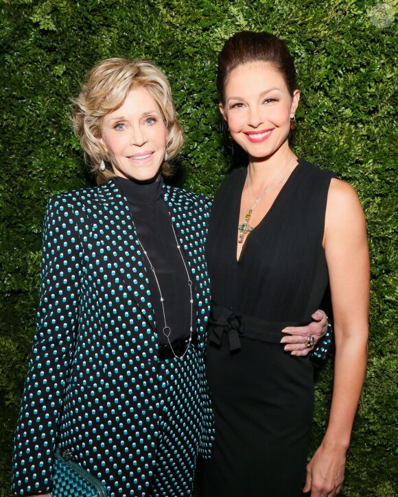 Jane Fonda et Ashley Judd assistent à la soirée ADL Honors: François-Henri Pinault au Waldorf Astoria. New York, le 18 novembre 2015.