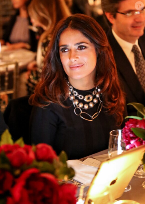 Salma Hayek assiste à la soirée de la fondation ADL au Waldorf Astoria. New York, le 18 novembre 2015.