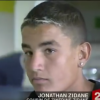 Jonathan, candidat de Secret Story 9 et cousin de Zinédine Zidane dans le journal télévisé de France 2, le 12 août 2004.