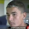 Jonathan, candidat de  Secret Story 9  et cousin de Zinédine Zidane dans le journal télévisé de France 2, le 12 août 2004.