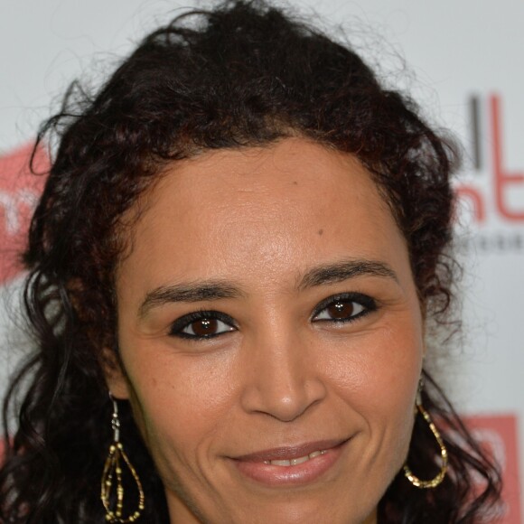 Aïda Touihri, lors de la conférence Journée Éducation aux médias (JEM) au Studio rive gauche, à Paris le 21 novembre 2015. © Veeren