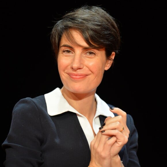 Alessandra Sublet, lors de la conférence Journée Éducation aux médias (JEM) au Studio rive gauche, à Paris le 21 novembre 2015. © Veeren