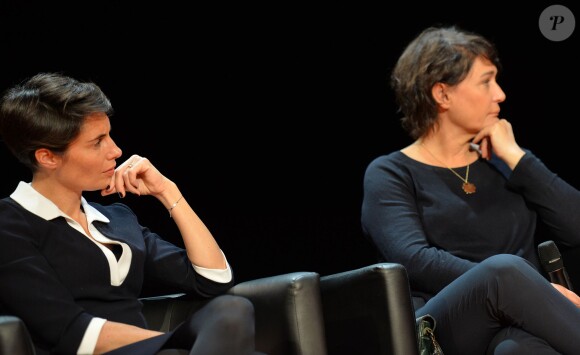 Alessandra Sublet, lors de la conférence Journée Éducation aux médias (JEM) au Studio rive gauche, à Paris le 21 novembre 2015. © Veeren