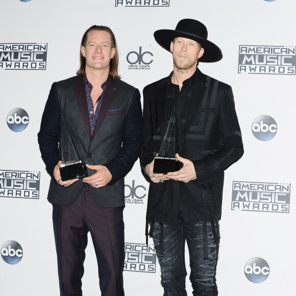 Florida Georgia Line - La 43ème cérémonie annuelle des "American Music Awards" à Los Angeles, le 22 novembre 2015.