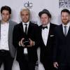 Joe Trohman, Pete Wentz, Patrick Stump et  Andy Hurley des Fall Out Boy - La 43ème cérémonie annuelle des "American Music Awards" à Los Angeles, le 22 novembre 2015.