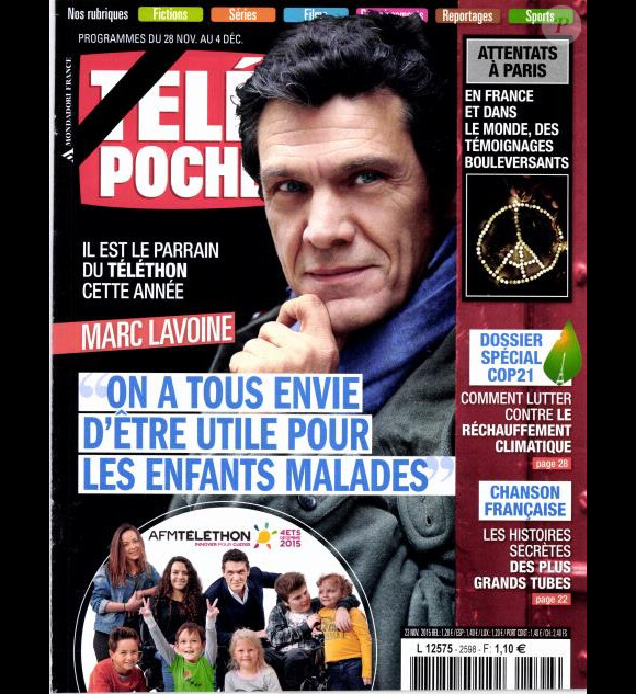 Retrouvez l'intégralité de l'interview de Marc Lavoine dans le magazine Tele Poche, en kiosques cette semaine.
