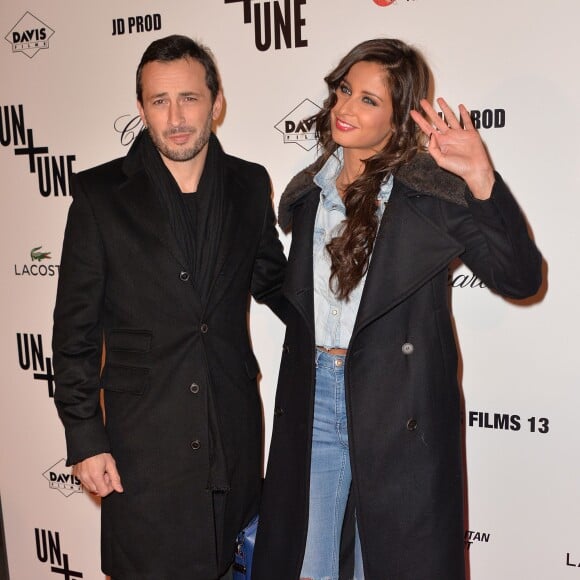 Malika Ménard et son compagnon Michaël Cohen - Avant première du film "Un + Une" de Claude Lelouch à l'UGC Normandie à Paris le 23 novembre 2015.