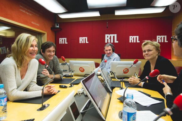Muriel Robin, Michèle Laroque et Pierre Palmade, invités de RTL le 24 novembre 2015