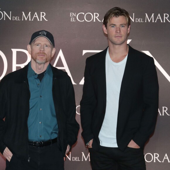 Ron Howard, Chris Hemsworth au photocall de 'In The Heart Of The Sea' à l'hôtel St. Regis à Mexico, le 23 novembre 2015