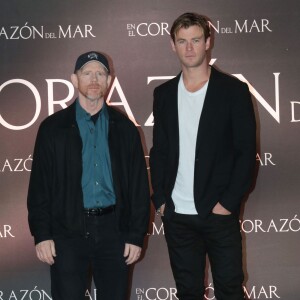 Ron Howard, Chris Hemsworth au photocall de 'In The Heart Of The Sea' à l'hôtel St. Regis à Mexico, le 23 novembre 2015