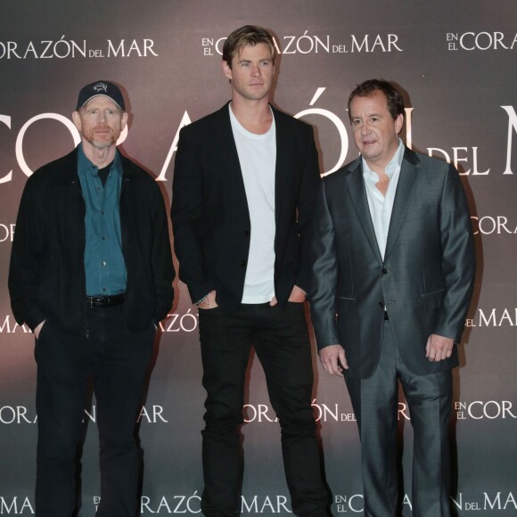 Ron Howard, Chris Hemsworth, Will Ward au photocall de 'In The Heart Of The Sea' à l'hôtel St. Regis à Mexico, le 23 novembre 2015