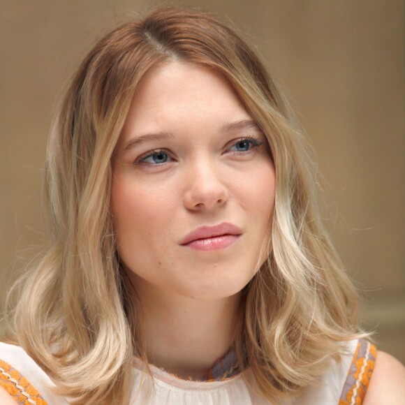 Léa Seydoux en conférence de presse pour le prochain James Bond "Spectre" à l'hôtel Saint Regis de Mexico le 28 mars 2015.