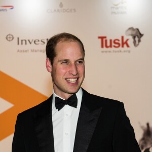 Le prince William, duc de Cambridge, remettait les Tusk Conservation Awards à Londres le 24 novembre 2015.