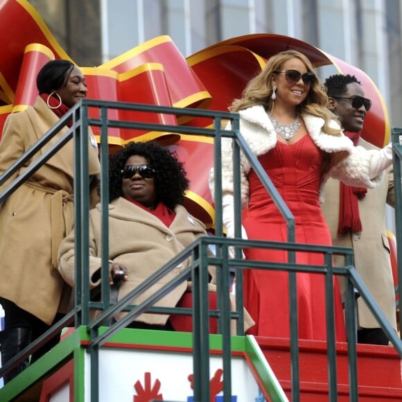 Mariah Carey participe à la parade de Thanksgiving à New York le 26 novembre 2015.