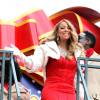 Mariah Carey apparaît sur un char de la parade de Thanksgiving à New York le 26 novembre 2015. © CPA