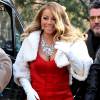 Mariah Carey apparaît sur un char de la parade de Thanksgiving à New York le 26 novembre 2015. © CPA