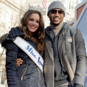 Betty Cantrell et Trey Songz à la parade de Thanksgiving à New York le 26 novembre 2015.