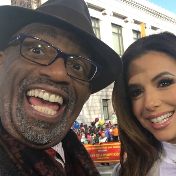 Eva Longoria et Al Rocker lors de la 89e parade annuelle de Thanksgiving à New York, le 26 novembre 2015.