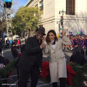 Eva Longoria et Al Rocker lors de la 89e parade annuelle de Thanksgiving à New York, le 26 novembre 2015.