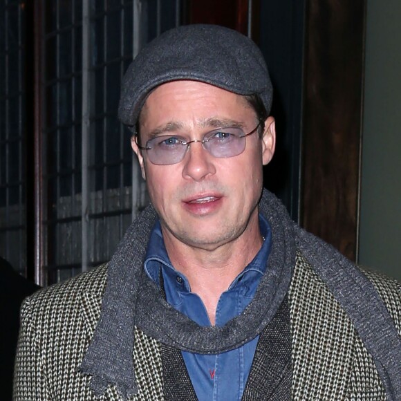 Brad Pitt arrive à New York, le 24 novembre 2015
