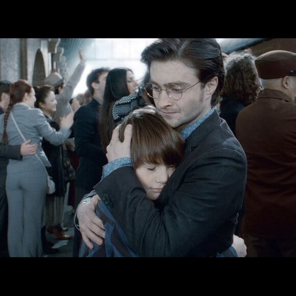 Harry Potter avec son fils Albus Severus Rogue.