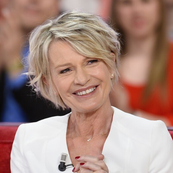 Sophie Davant - Enregistrement de l'émission "Vivement Dimanche" à Paris le 1er Avril 2015.