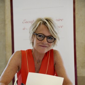 Sophie Davant - Première édition du festival littéraire "Plumes de Stars" à Aix en Provence. Le 13 juin 2015.