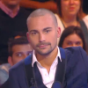 Bertrand Chameroy dévoile sa nouvelle coupe de cheveux dans l'émission "Touche pas à mon poste", sur D8. Le 30 novembre 2015.