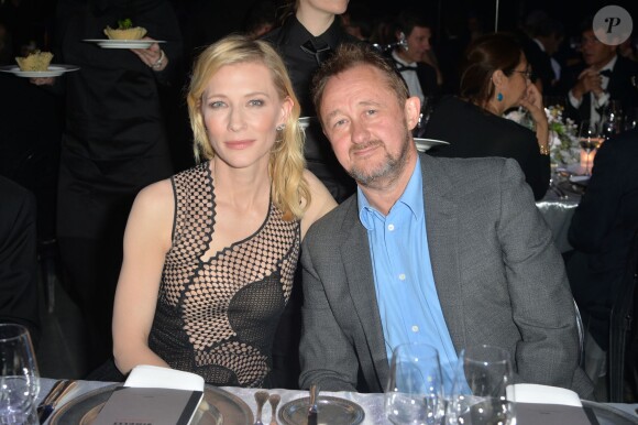 Cate Blanchett et Andrew Upton assistent au dîner de présentation du calendrier Pirelli à la Roundhouse. Londres, le 30 novembre 2015.
