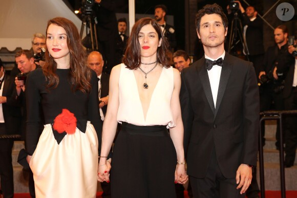 Anaïs Demoustier, Valérie Donzelli, Jérémie Elkaïm - Montée des marches du film "Marguerite & Julien" lors du 68e Festival International du Film de Cannes, à Cannes le 19 mai 2015.