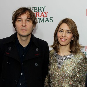 Thomas Mars et Sofia Coppola, Francis Ford Coppola lors de la première de "A Very Murray Christmas" au Paris Theater, New York, le 2 décembre 2015.