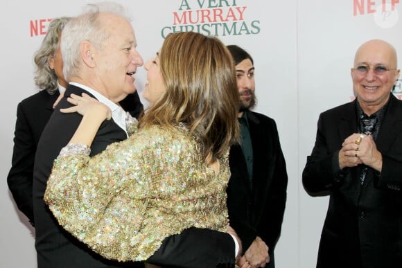 Sofia Coppola et Bill Murray lors de la première de "A Very Murray Christmas" au Paris Theater, New York, le 2 décembre 2015.