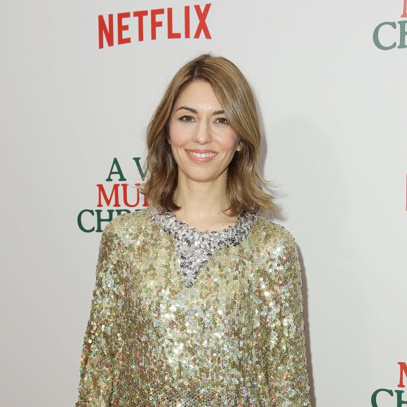 Sofia Coppola lors de la première de "A Very Murray Christmas" au Paris Theater, New York, le 2 décembre 2015.