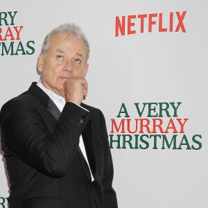 Bill Murray lors de la première de "A Very Murray Christmas" au Paris Theater, New York, le 2 décembre 2015.