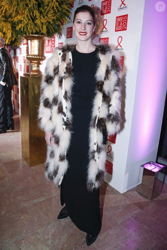 Marie-Agnès Gillot - Dîner de la mode pour le Sidaction au pavillon d'Armenonville à Paris le 29 janvier 2015.