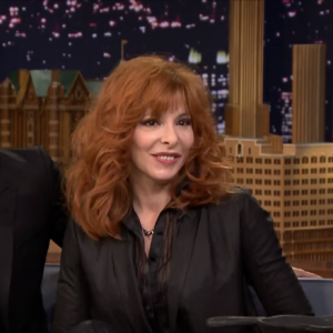 Jimmy Fallon recevait Mylène Farmer et Sting dans son émission The Tonight Show du 4 décembre 2015 à New York