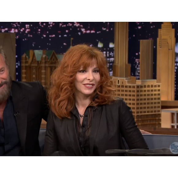 Jimmy Fallon recevait Mylène Farmer et Sting dans son émission The Tonight Show du 4 décembre 2015 à New York