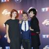 Fauve Hautot, Chris Marques, Marie-Claude Pietragalla (membres du jury) - Photocall "Danse avec les stars 6" devant TF1 à Boulogne-Billancourt, le 7 octobre 2015.