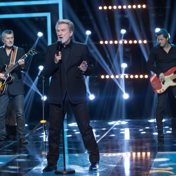 Exclusif - Eddy Mitchell - Enregistrement le 28 octobre de l'émission "Le Grand Show : Spécial Johnny Hallyday". Diffusion sur France 2 le 28 novembre ©Cyril Moreau/Bestimage.