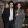 Exclusif - Raphaël Personnaz et Mélanie Doutey lors de l'inauguration du Chalet Fleurier Chopard au Park Hyatt Paris-Vendôme, le 7 décembre 2015.