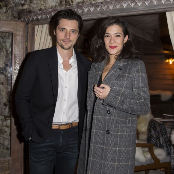 Exclusif - Raphaël Personnaz et Mélanie Doutey - Inauguration du Chalet Fleurier Chopard au Park Hyatt Paris-Vendôme, le 7 décembre 2015. 