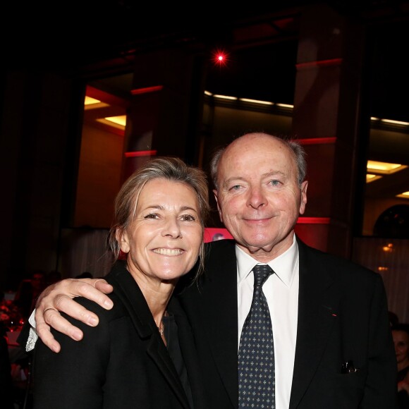 Claire Chazal, Jacques Toubon - Dîner LINK pour AIDES 2015 à l'Espace Vendôme à Paris le 7 décembre 2015. © Dominique Jacovides