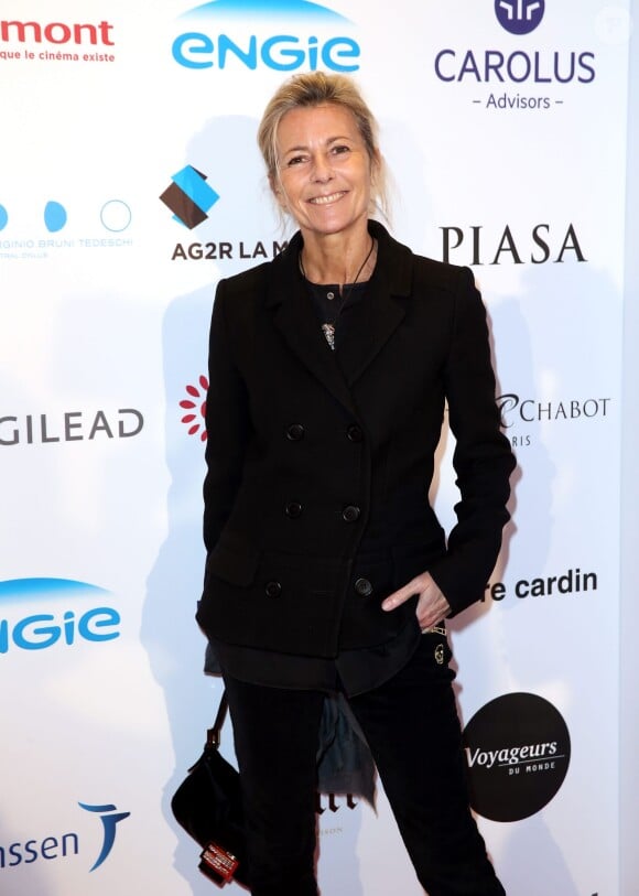 Claire Chazal - Dîner LINK pour AIDES 2015 à l'Espace Vendôme à Paris le 7 décembre 2015. © Dominique Jacovides