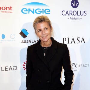 Claire Chazal - Dîner LINK pour AIDES 2015 à l'Espace Vendôme à Paris le 7 décembre 2015. © Dominique Jacovides